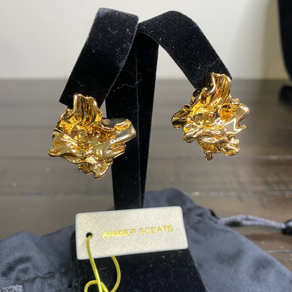 Amber Sceats Reese 24K Gold Plated Earrings